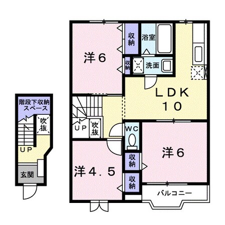 田井ノ瀬駅 徒歩27分 2階の物件間取画像